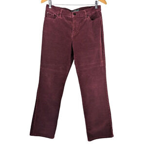 Vintage Y2K Lauren Ralph Lauren Corduroy Pants 10P Burgundy Classic Straight